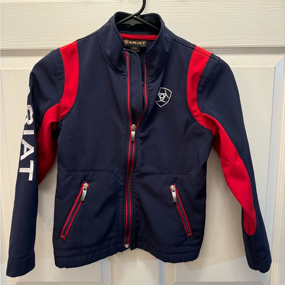 ARIAT kids Team soft shell jacket. Size S/8.